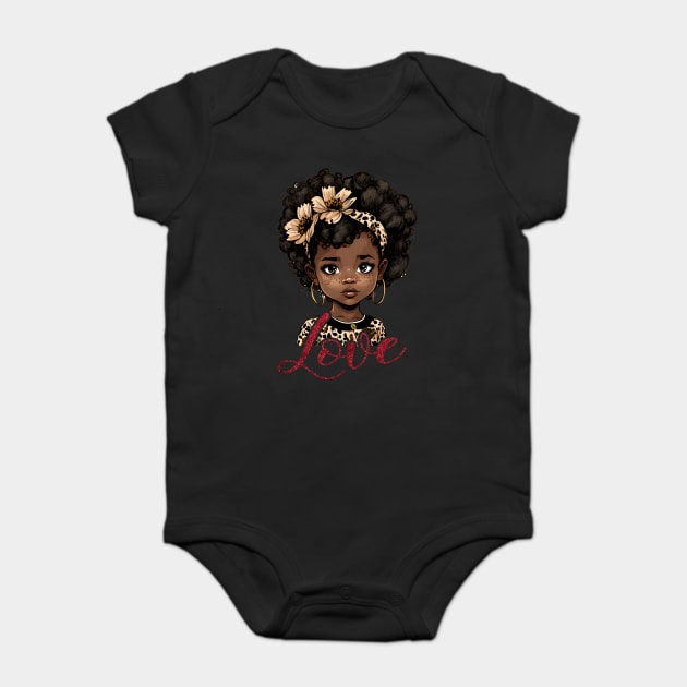 Love, Black Girl, Black Queen, Black Woman, Black History Baby Bodysuit by UrbanLifeApparel